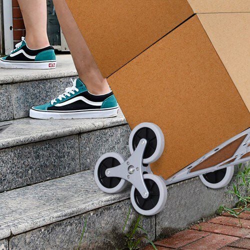 Carretilla de mano portatil con ruedas color Metal thumbnail