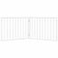 vidaXL Puerta para perros plegable 2 paneles madera álamo blanca 160cm, , large indicador imagen numero 9