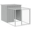 vidaXL Gallinero con corral acero galvanizado gris claro 110x405x110cm, , large indicador imagen numero 13