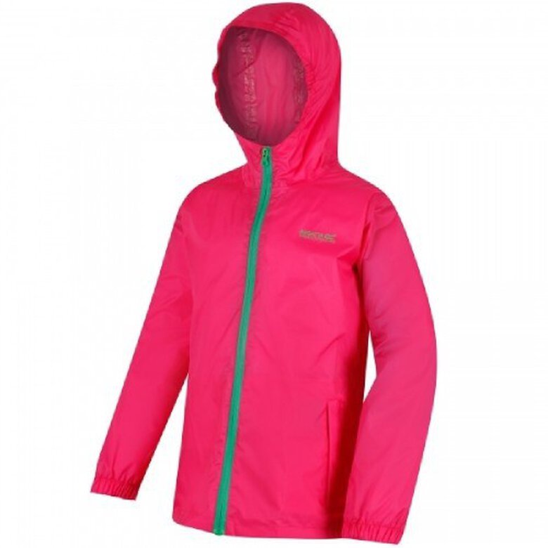 Chaqueta impermeable para niños color Rosa Chillón, , large image number null