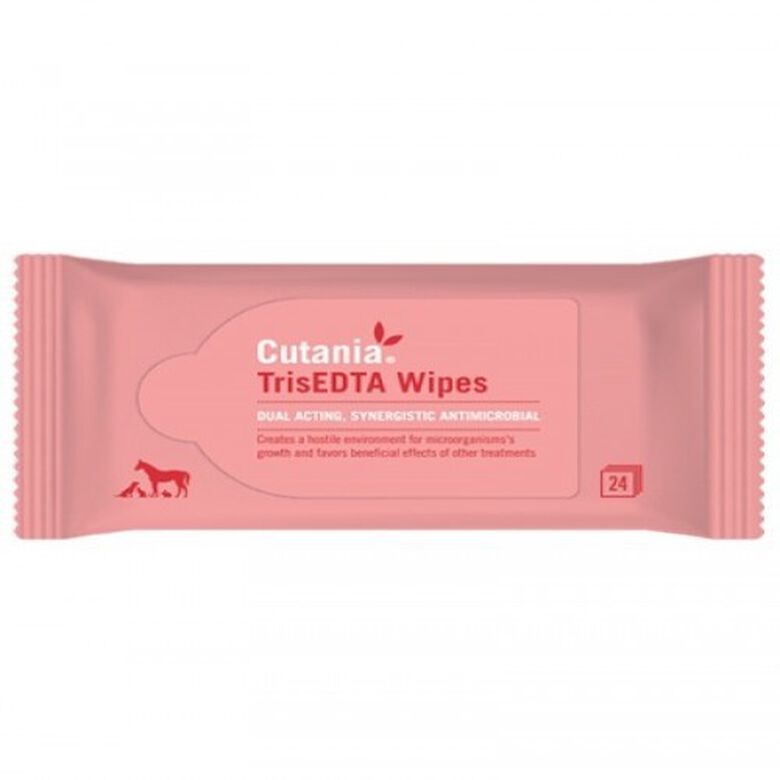 Pack de 24 toallitas antimicrobianas para mascotas