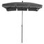 Outsunny Sombrilla de Jardín de Aluminio 198x130x245 cm Parasol de Jardín Rectangular con Función de Inclinación para Terraza Patio Exterior Gris, , large indicador imagen numero 1
