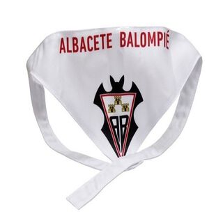 Bandana futbolera Albacete Balompié para perros color Blanco