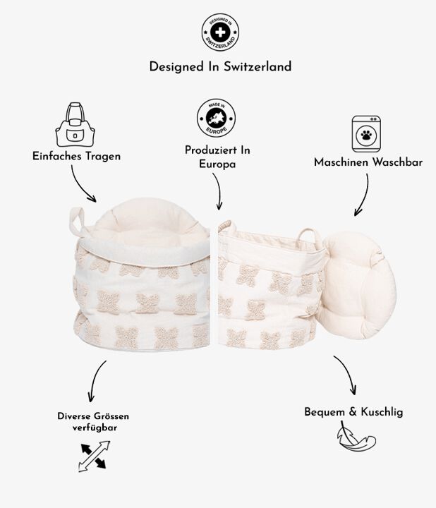 Pet and Co Cesta Feudal Flores Rosa Louis - Perros, , large Imagen numero 5