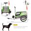 PawHut Remolque de Bicicleta 2 en 1 Verde para perros, , large indicador imagen numero 2