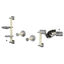PawHut Estante de Escalada para Gatos de Pared Juego de Estantes para Gatos 4 Piezas con Hamaca Bola Plataformas para Saltar Poste de Sisal y Escalera 84,5x19x54 cm Gris y Beige, , large indicador imagen numero 1