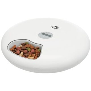 Dispensador automático de comida para perros color Blanco