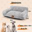 Nobleza Sofá Cama Gato 60 x 45 x 30 cm, Cama Ortopédica para Gatos, con Funda Extraíble y Base Antideslizante, Suave y Lavable Cama Perro Pequeño, Gris, , large indicador imagen numero 2