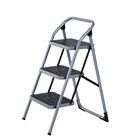 Escalera de acero plateado Homcom color Gris, , large image number null