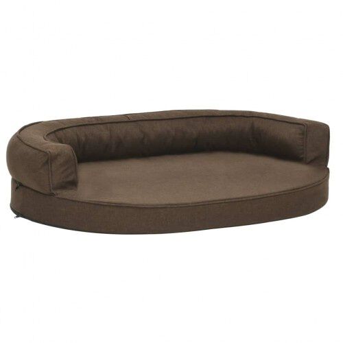 Vidaxl colch&oacute;n de cama ergon&oacute;mico marr&oacute;n para perros, , large Imagen numero 2