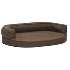 Vidaxl colchón de cama ergonómico marrón para perros, , large image number null
