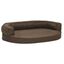 Vidaxl colchón de cama ergonómico marrón para perros, , large indicador imagen numero 2