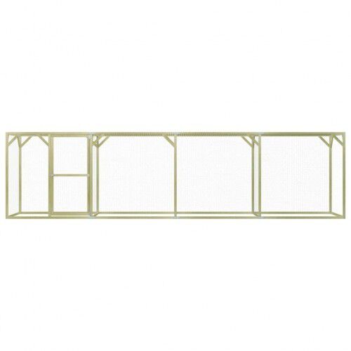 Gallinero de madera y malla para el exterior thumbnail