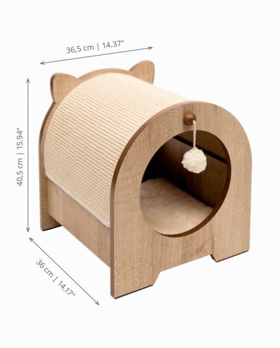 Catit Rascador Vesper Minou para gatos color Roble thumbnail