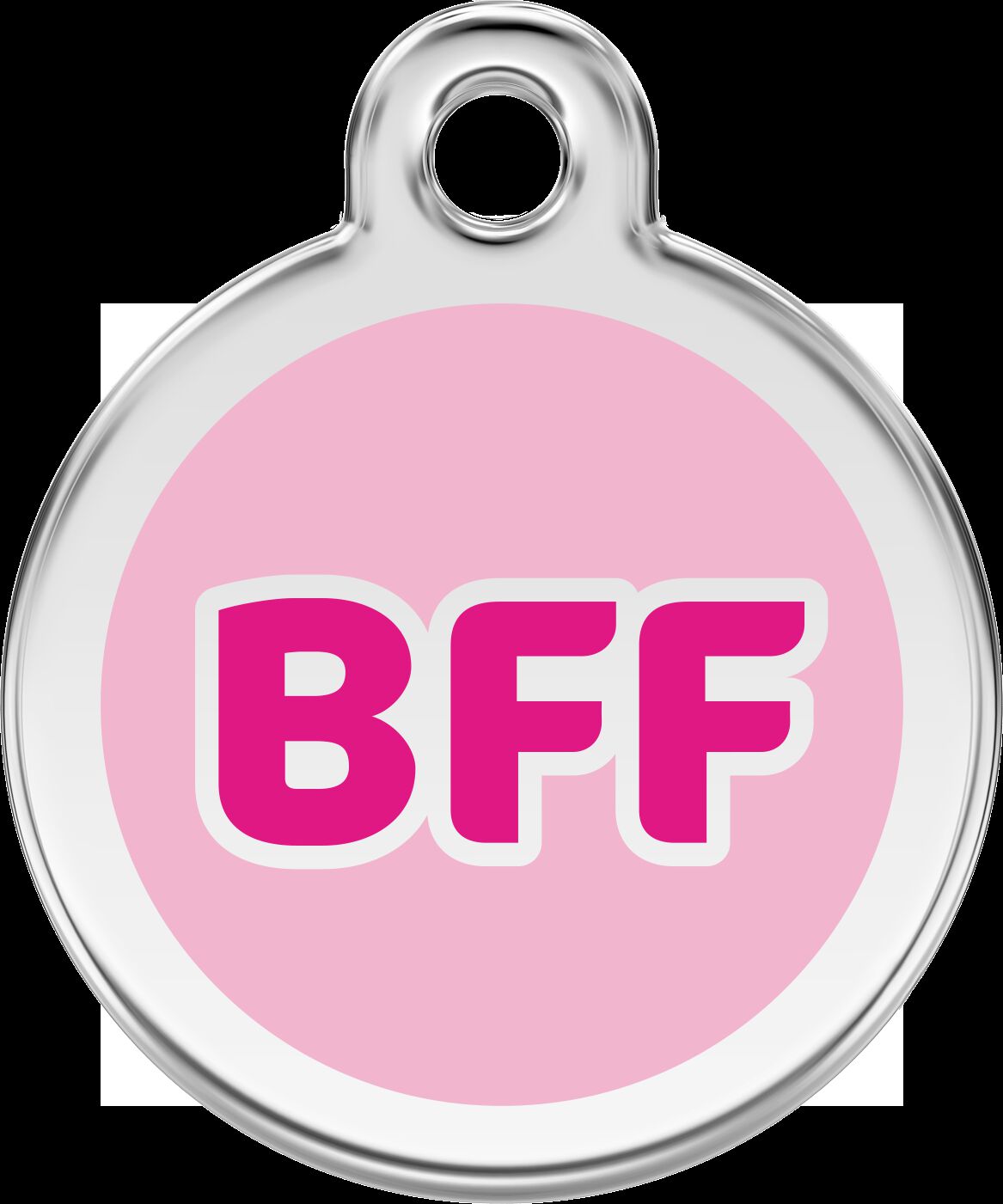 Placa identificativa Acero Inoxidable BFF Rosa Fuerte para perros, , large Imagen numero 5