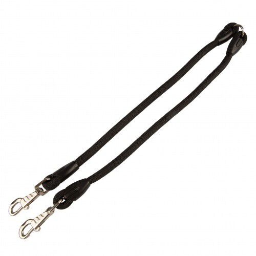 TK-Pet de doble acople cord&oacute;n negra correa perros Imagen numero 1