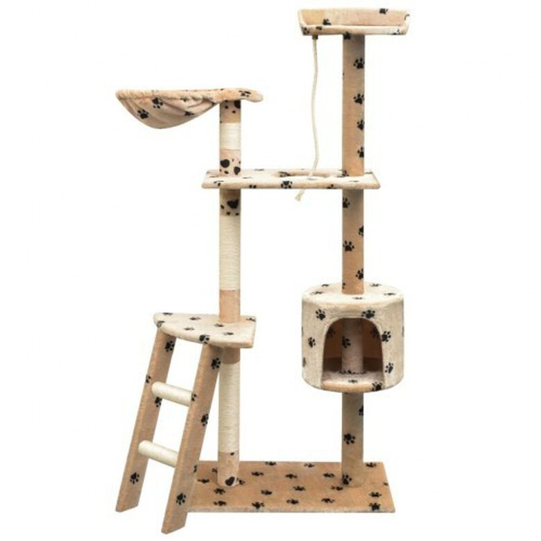 Rascador para gatos color Beige Huellas, , large image number null