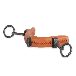 Guarnicioneria Los Nietos Muserola Fragua Forrada Pilares Cortos Color Avellana Equipamiento Para El Caballo 