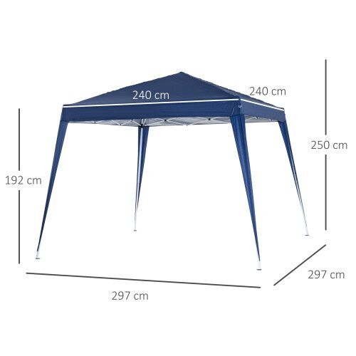 Carpa plegable Pop Up para jard&iacute;n color Azul, , large Imagen numero 3