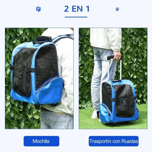 Carrito para mascotas 2 en 1 color Azul, , large Imagen numero 3