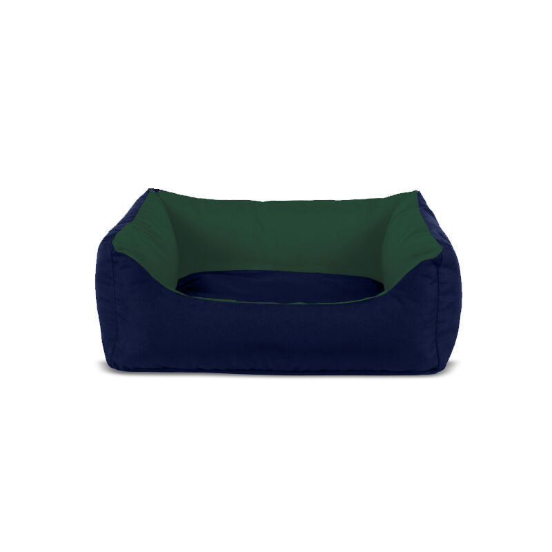 Gauty Cama para Perros y Gatos  Tela Impermeable - Azul oscuro y verde, , large Imagen numero 1