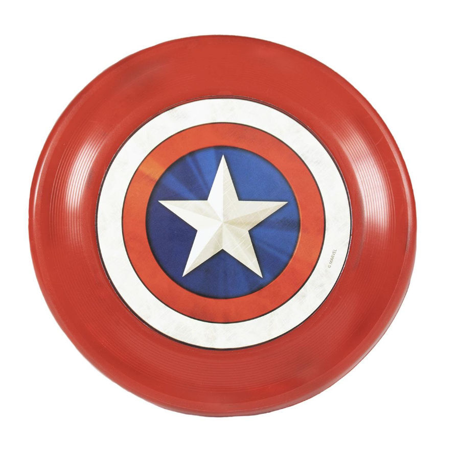 Marvel Frisbee del escudo del Capit&aacute;n Am&eacute;rica para perros Imagen numero 1