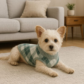 Outech Jersey con Rombos Verdes para perros