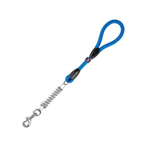 Arppe correa con empu&ntilde;adura y muelle de nylon redondo azul para perros, , large Imagen numero 1