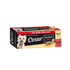 Cesar Selecci&oacute;n en Salsa Pollo y Buey sobres para perros - Multipack
