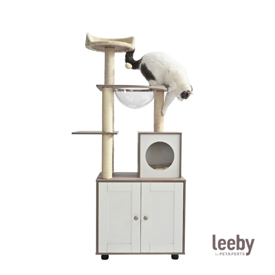 Leeby Luna &aacute;rbol rascador con mueble para gatos, , large Imagen numero 2