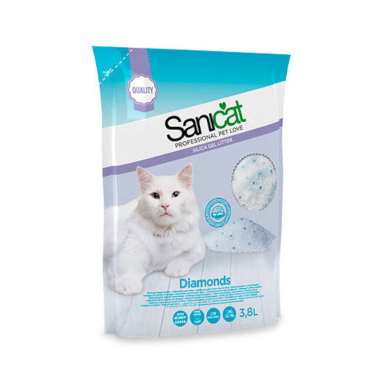 Sanicat Diamonds arena de sílice para gatos image number null