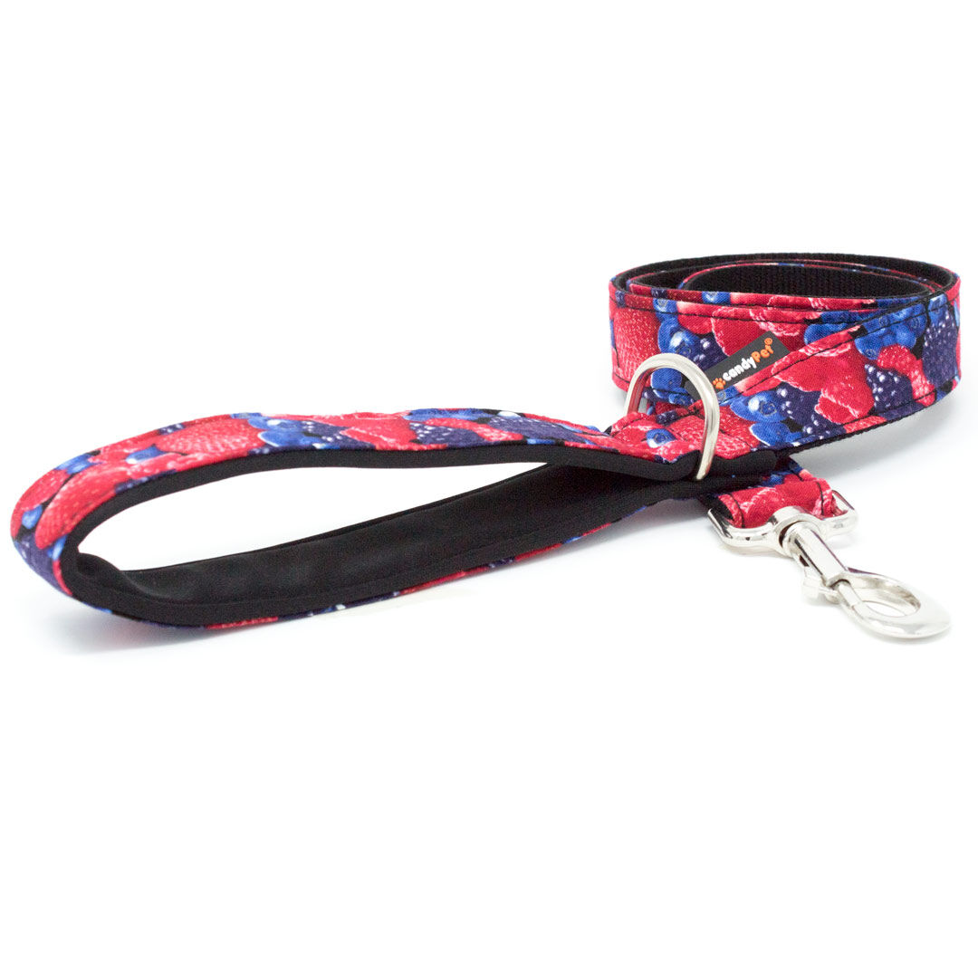 candyPet&reg; Correa para Perros - 120 cm con Asa acolchada - Modelo Frutos del bosque, , large Imagen numero 1