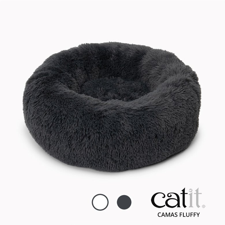 Catit Cama Fluffy, Gris Oscuro - Ref. 41882, , large image number null
