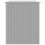 vidaXL Caseta perro corral acero galvanizado gris claro 214x1069x181cm, , large indicador imagen numero 17