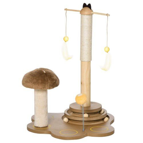 Pawhut rascador de sisal en forma de seta para gatos, , large Imagen numero 1