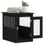 vidaXL Jaula para perros madera de ingeniería negro 55x75x65 cm, , large indicador imagen numero 12