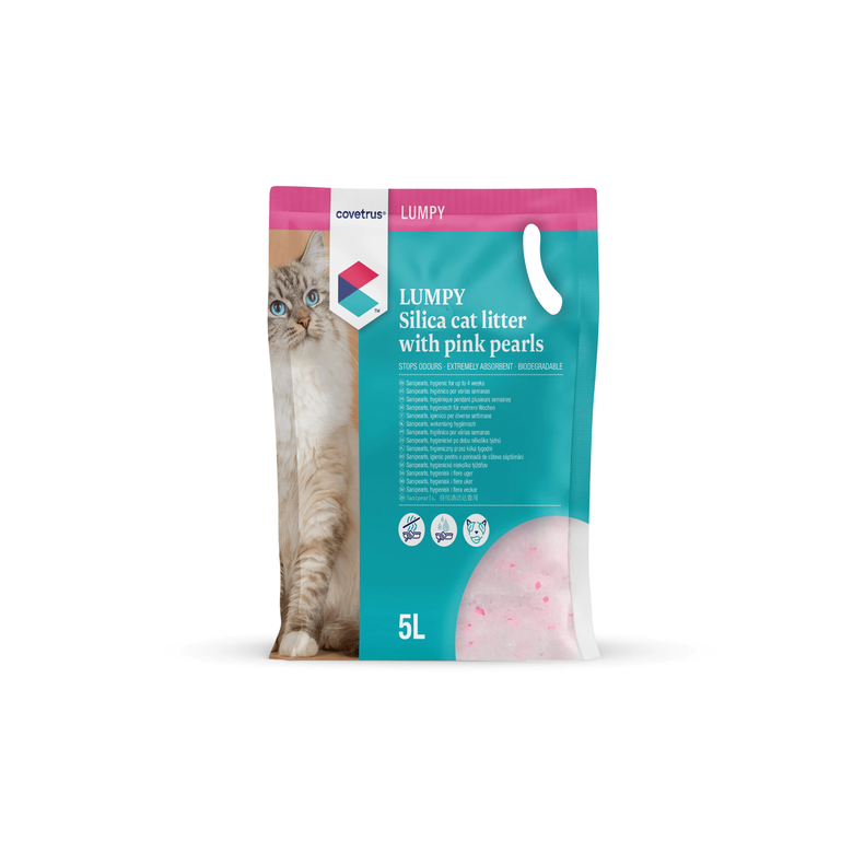 Covetrus Sanipearls Arena Gel Silice Rosa para gatos