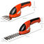 Outsunny Tijeras eléctrica Cortacésped y Arreglasetos 2 en 1  roja y negra para jardín, , large indicador imagen numero 3