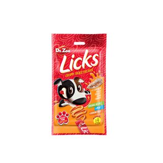 Dr Zoo Licks Snack Líquido De Pollo Para Perros Pack Ahorro 12x4x15 Gr