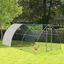 PawHut Gallinero para Exterior 304x560x220 cm Gallinero para Gallinas de Acero Galvanizado Cubierta de Tela Oxford Resistente a los Rayos UV e Impermeable para Patio Plata, , large indicador imagen numero 2