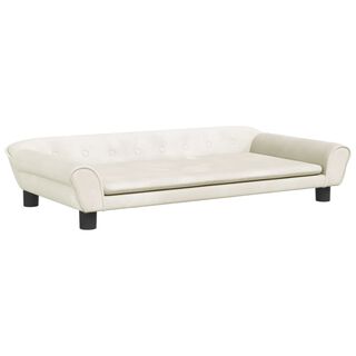Vida XL Cama Blanca en forma de sofá para perros