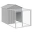 vidaXL Gallinero con corral acero galvanizado gris claro 117x609x123cm, , large indicador imagen numero 21