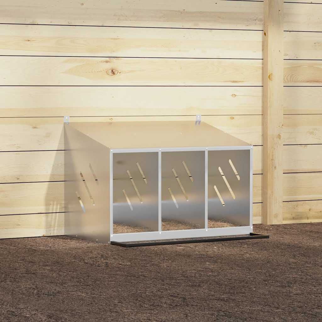 VidaXL Nido Plateado para gallinas thumbnail