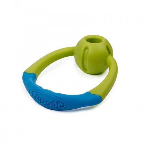 All for paws tugger handle pelota el&aacute;stica de juguete verde y azul para perros, , large Imagen numero 3