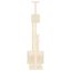vidaXL Rascador para gatos con postes de sisal crema 180 cm, , large indicador imagen numero 3