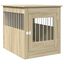 vidaXL Jaula para perros madera de ingeniería roble Sonoma 55x80x68 cm, , large indicador imagen numero 16