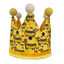 Gorro de cumplea&ntilde;os forma de corona - Hecha a mano - Estampado de Perro Salchicha - Hot Dog, , large indicador imagen numero 1