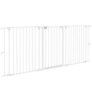 PawHut Barrera de Acero Plegable para perros