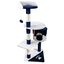 Nobleza - Árbol Rascador para Gatos Medidas: 60 * 56.5 * 111.5 cm, Color：Blanco/Azul, , large indicador imagen numero 1