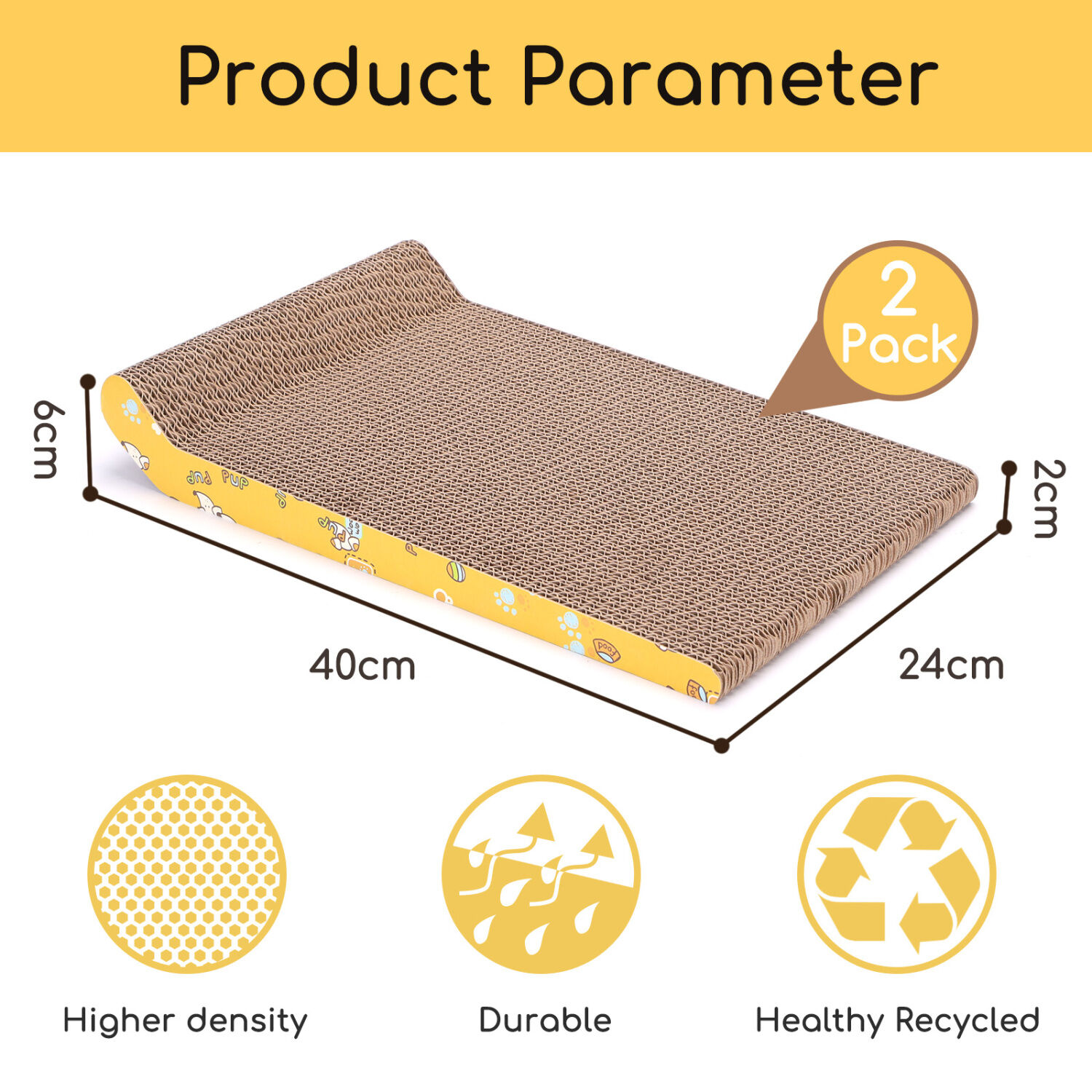 Nobleza Rascador cartón corrugado para gatos- Pack 2 thumbnail